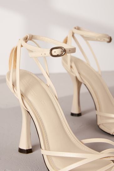 Caged discount sandals heels