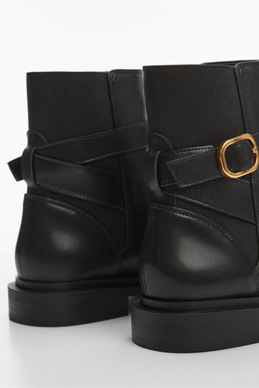 Muddman panelled store lace up boots