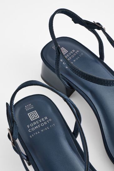 Wide navy sandals top