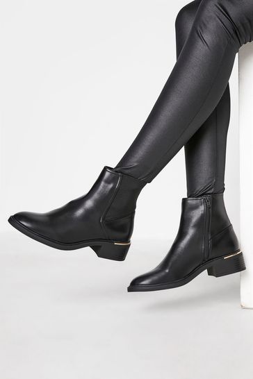 Metal trim 2025 ankle boots