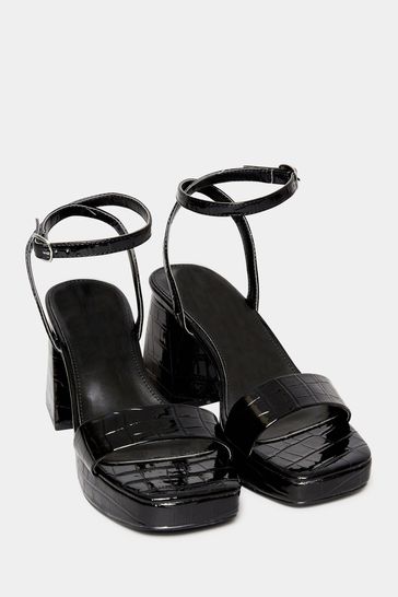 Croc heels black outlet