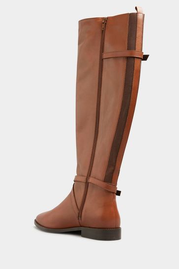 Buy Long Tall Sally Brown Leather Riding Boots from Next Canada