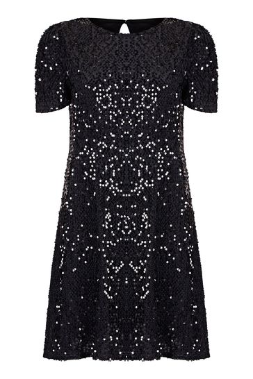 Buy Mela Black Sequin Dresses from Next Bahrain