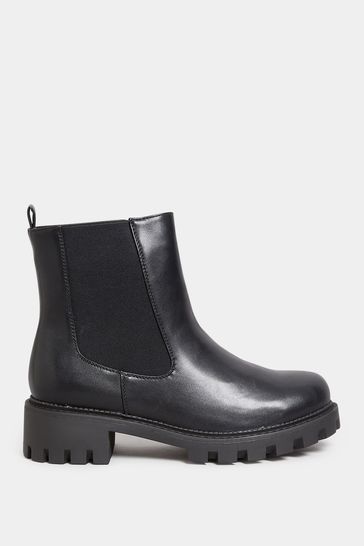 Wide fit chunky chelsea boots top