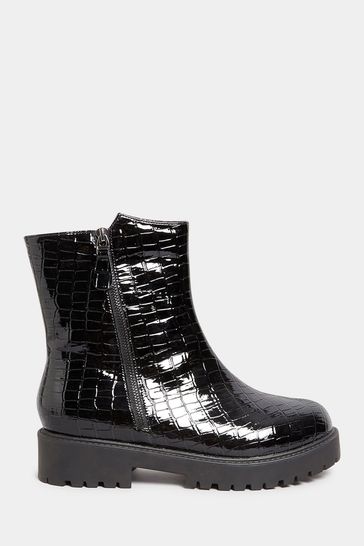 Croc patent boots online