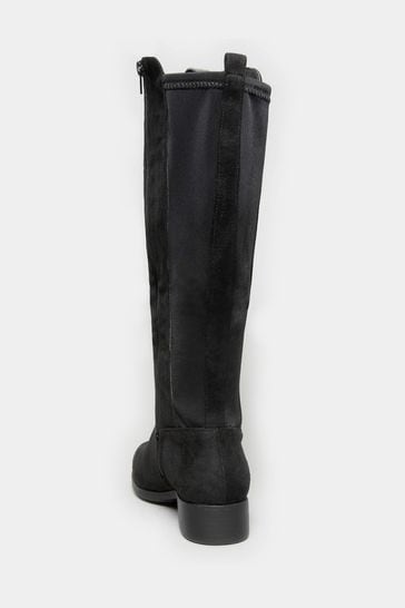 Wide calf stretch sales knee high boots