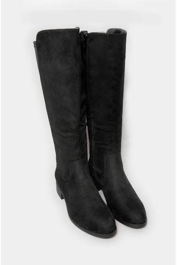 Stretch suede boots best sale wide calf