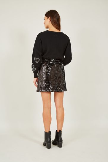 Black sequin on sale skirt australia