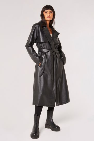 Pu trench new arrivals coat