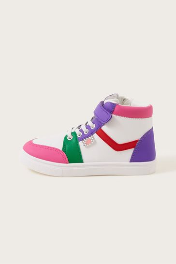 Monsoon Pink High Top Trainers