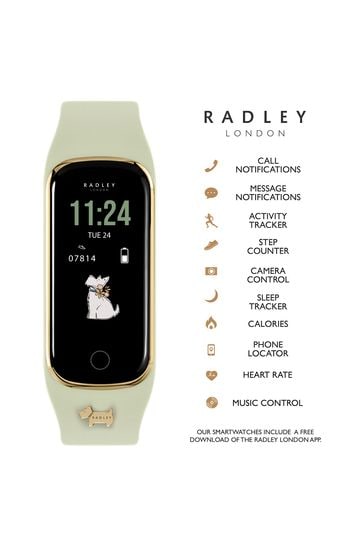 Buy Radley Ladies Green Series 8 Eucalyptus Silicone Strap Smart