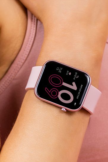 Reflex Active Pink Series 12 Pale Strap Smart Watch