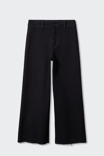 Culotte jeans hot sale black