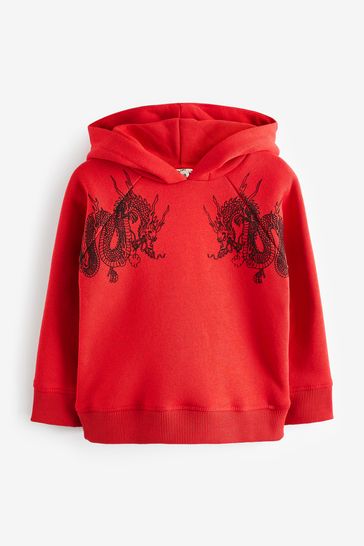 Red top boys hoody