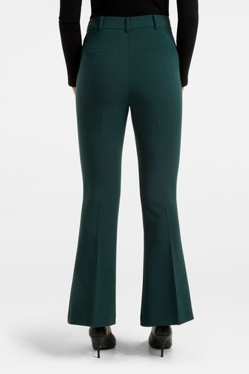 Buy Dark Green Florence Flare Pants Online - Forever New