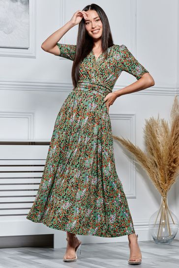 Jolie moi shop green dress