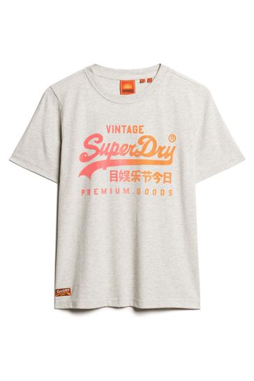 Buy Superdry Grey 100 Cotton Tonal Graphic Relaxed T Shirt from Next Bahrain