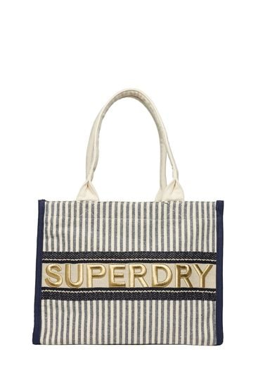 Superdry Blue Luxe Tote Bag