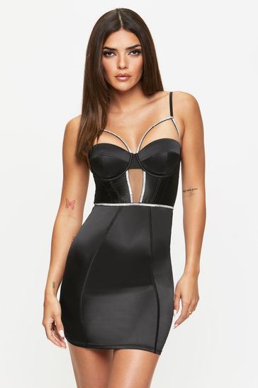 Buy Ann Summers Diamante Detail Crystalline Black Dress from Next Germany