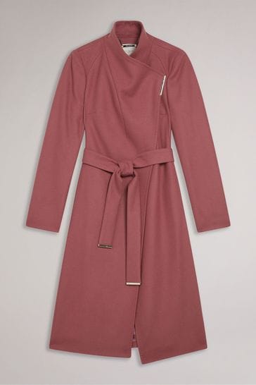 Ted baker pink wool coat clearance