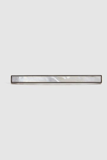 Reiss Silver/MOP Ardley Mother of Pearl Tie Bar