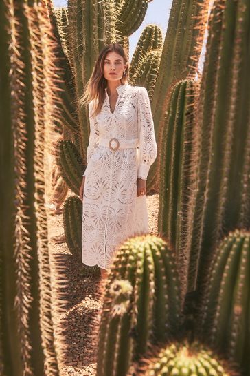 Forever new lace midi dress top
