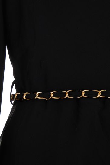Chiffon cowl cheap neck dress
