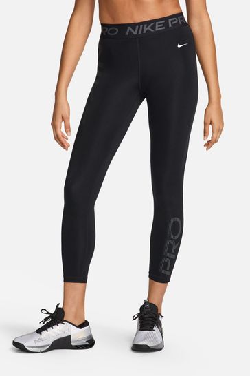 Nike Pro Mid Rise 7 8 Graphic Leggings