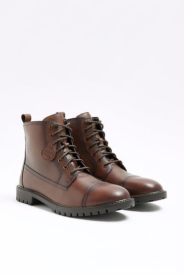 River island military boots shop