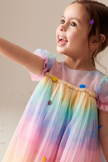 Buy Multi Rainbow Mesh Dress 3mths 7yrs from Next Netherlands