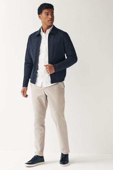 Navy blouson jacket online