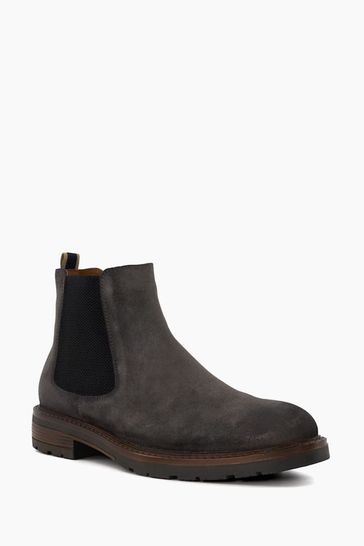 Buy Dune London Grey Cheltenham Brushed Chelsea Boots from Next Denmark