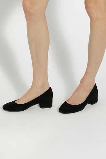 Dune London Black Bracket Low Heel Comfort Courts