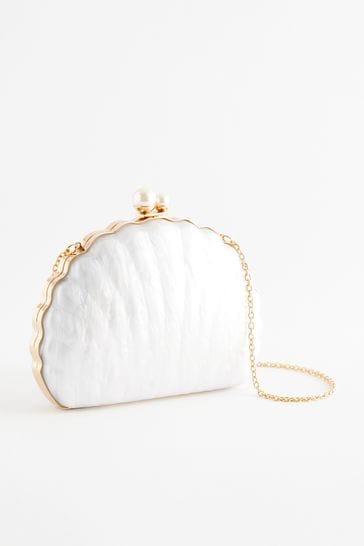 Pearl shell clutch bag hotsell
