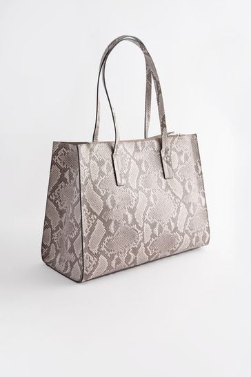 Snake print shopper bag outlet