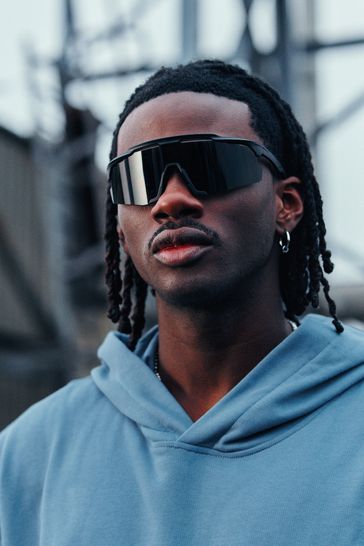 Black visor glasses shop