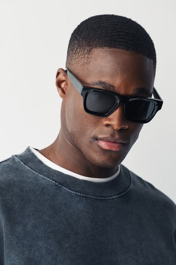 Black Wayfarer Polarised Sunglasses