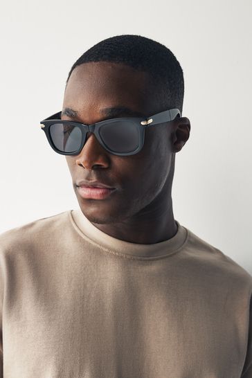 Black Foldable Preppy Sunglasses