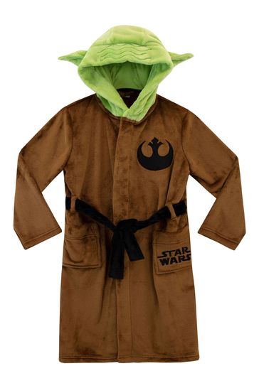 Boys green dressing gown top