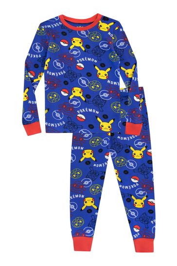 Character Blue 100 Cotton Pokemon Pyjamas