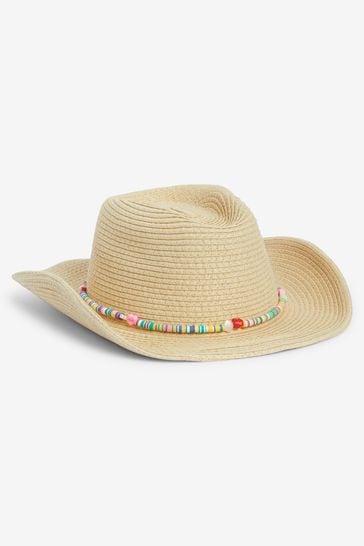 Multi Beaded Straw Hat (3mths-16yrs)