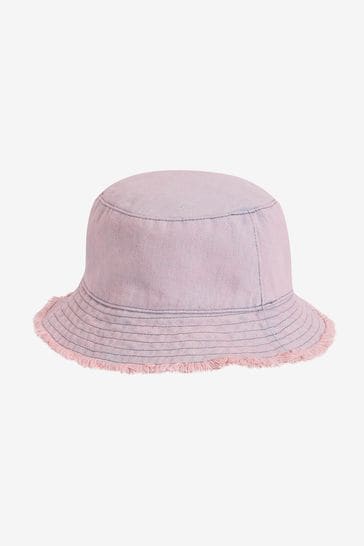 Purple Washed Bucket Hat (1-16yrs)