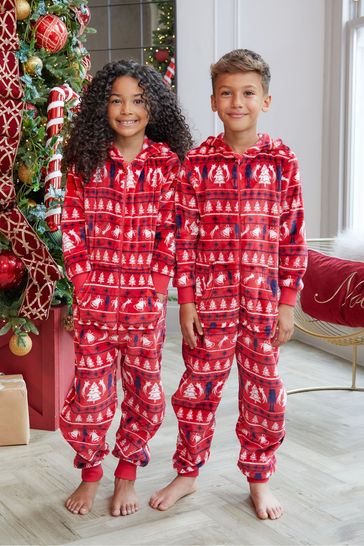 Threadboys Red Christmas Loungewear All-In-One