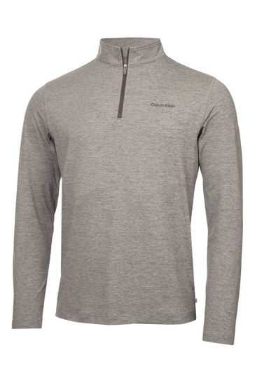 Buy Calvin Klein Golf Silver Newport Half Zip Top from Next Luxembourg