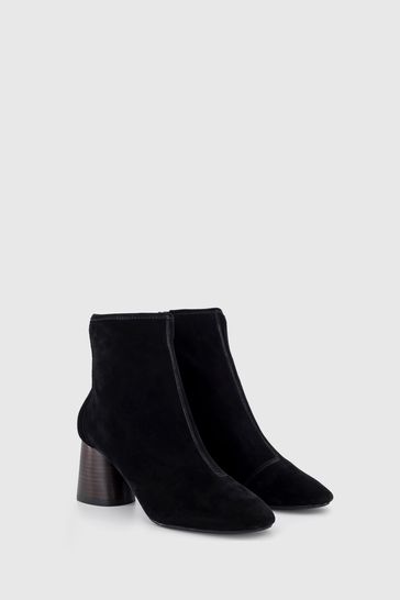office black suede ankle boots