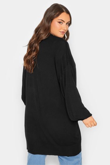 Black oversize outlet cardigan