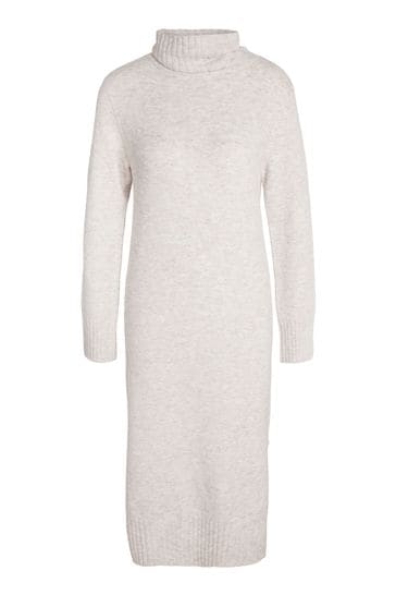 Roll neck store midi jumper dress