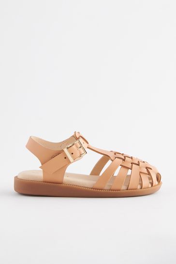 Buy Tan Brown Fisherman Sandals from Next Kuwait
