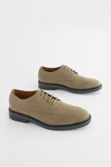 Stone Chunky Sole Derby Shoes