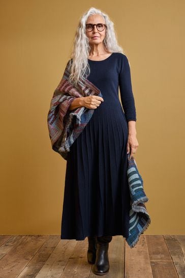Seasalt Cornwall Blue Folk Song Knitted Midi Dress